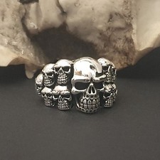 Totenkopf Ring Silber 925