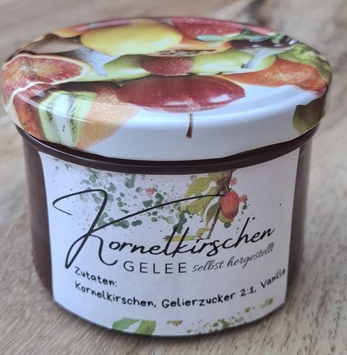 Kornelkirschen gelee - kornelkirschen,