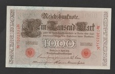 1000 Mark Berlin 21. April 1910 Deutsches Reich Reichsbanknote