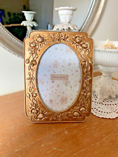 Bilderrahmen10 x 15 cm Fotorahmen Oval Blumen Rahmen  Gold Antik  189