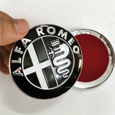 2Stk 74mm ALFA ROMEO Logo