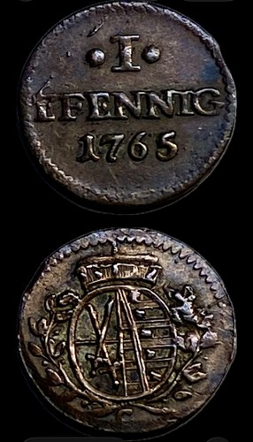 Pfennig 1765 sachsen - 1,