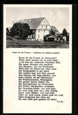 AK Waldmichelbach /Tromm, Gasthaus-Pension zur schönen Aussicht V. Keil, Gedich 