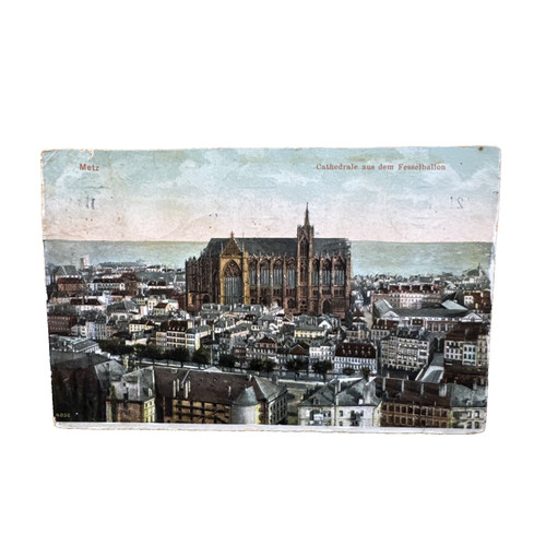 Postkarte metz stadtansicht - postkarte, ak