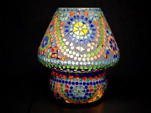 Oriental colonial mosaic - , glass