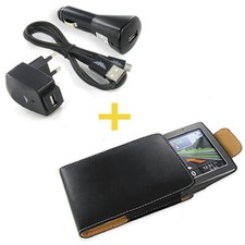 NAVI TASCHE/ETUI 3in1 LADEKABEL/NETZTEIL Navigon 2310 2400 2410 2510 7210 7310