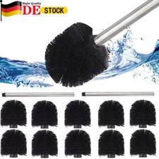 10x WC Bürste Klobürste Bürstenkopf Ersatz Toilettenbürste +2x Griff Edelstahl
