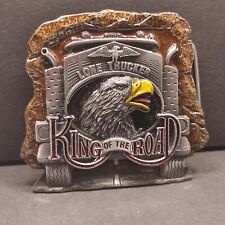 Buckle/Gürtelschnalle LONE TRUCKER, King Road, Vintage v. 1990, Bergamot/Tanside