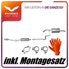 ✅ für Citroen C3 II 1.2 VTi 62kW 2012-2016 Auspuffanlage Mittel+Endschalldämpfer
