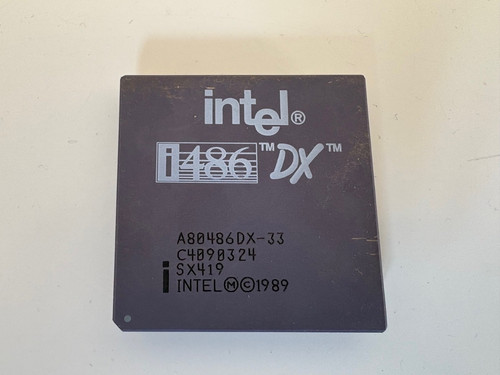 Vintage intel 486 dx33 mhz - intel,