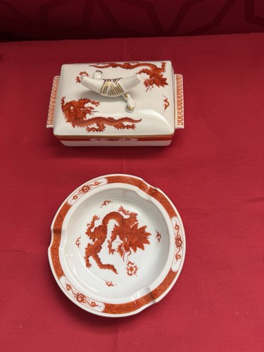 Meissen rauchset roter drache - meissen,