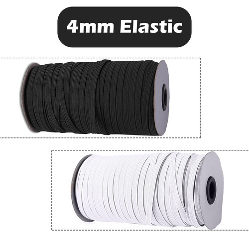 4mm flach gummikordel - gummikordel,
