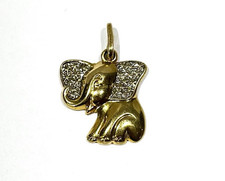 Anhänger, Elefant, 750/- 18KT Gold, 20 mm lang, 15 mm breit