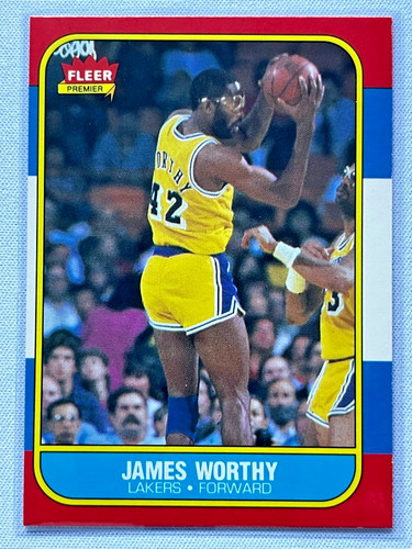 1986 fleer james - fleer, worthy