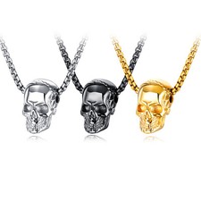 Halskette anhänger totenkopf - halskette-anhänger,