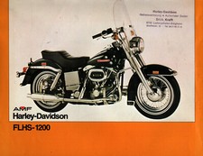 Prospekt Datenblatt Motorrad Harley Davidson FLHS 1200