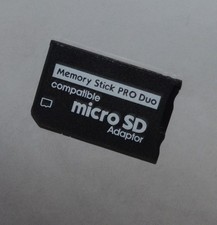 MS Memory Stick Pro duo Adapter für MicroSDHC Speicherkarte für Sony PSP