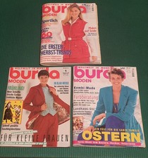 3 burda Modehefte 1/94, 8/96, 3/97  Frühling,  Sommer und Winter,+Schnittmuster