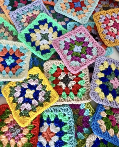 Granny square quadrate - 40,