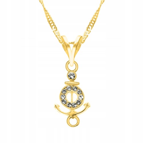 Gold anker halskette - anker,