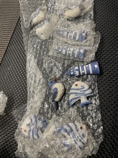 Fliesendeko Meer Fische Leuchtturm vintage