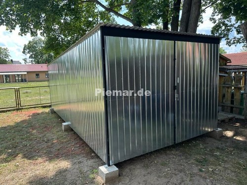Blechgarage 3x5m fertiggarage - 3x5m,