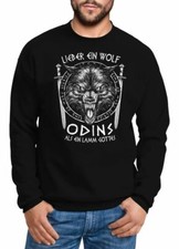 Sweatshirt Herren Lieber ein Wolf Odins als ein Lamm Gottes nordische