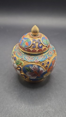 Emaille cloisonne schmuckdose - emaille,