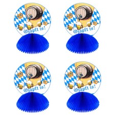 4x OZAPFT IS AUFSTELLER / Oktoberfest Tischaufsteller Bayern Party Deko München