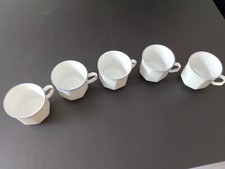 Burg Lindau. Kaffeetassen. Blaue Linie. 5 Stück