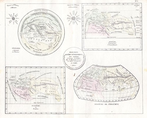Weltkarte world map - map, old