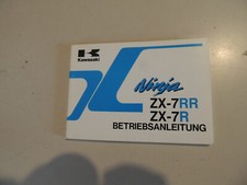 1997 Kawasaki ZX-7 RR / R ZX750-N2/P2 Fahrerhandbuch Betriebsanleitung Bordbuch