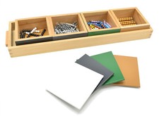 Schlangenspiel zur Subtraktion, Montessori-Material für Minusaufgaben