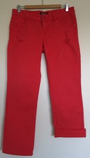 Damen Jeans der Marke MEK USA DNM INCH 29 Modell FANARI rot straight Denim