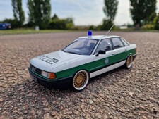 1:18 Audi 80 Polizei Tiefer Tuning mit 18 Zoll Rotiform Echt Alu Felgen