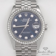 Rolex Datejust 36 126284 RBR 2019 Stahl Weissgold 750 Diamanten Automatik