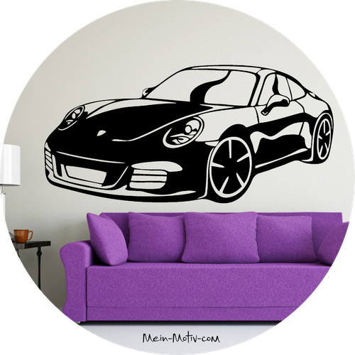 Wandtattoo porsche - wandtattoo,