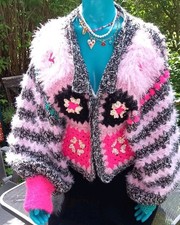 Häckeljacke oversitze boho - oversitze,