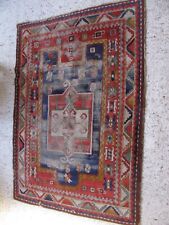antiker Teppich wohl Kasak Kazak FACHRALO ? um 1900 zum restaurieren (E 108)
