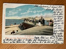 Alte Ansichtskarte 1901 Cuxhaven, Am Dampfer Start, Gruss aus dem Nordseebad