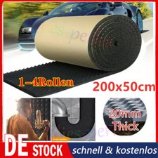 4tlg 200x50cm Dämmmatte Auto KFZ Selbstklebend Schallschutzmatte Isolierung 20mm