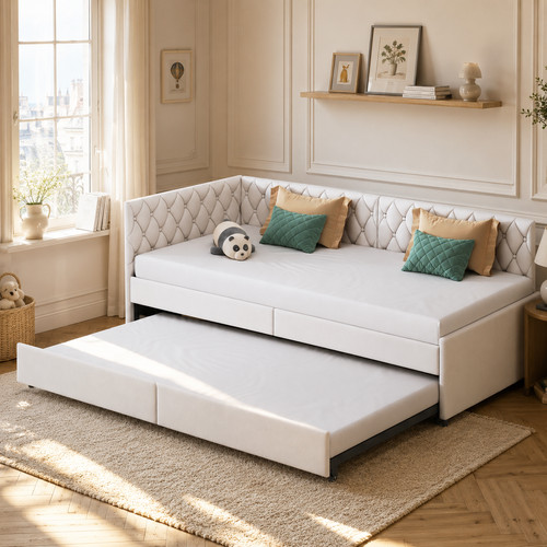 Polsterbett schlafsofa 90x200 - schlafsofa,