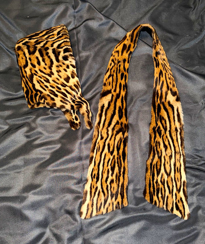 Vintage echtpelz set mütze - mütze, &