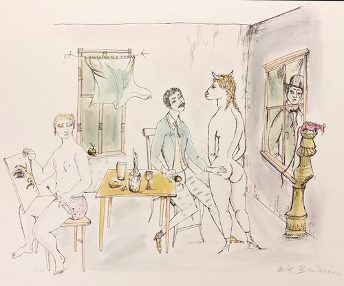 Farbige original lithographie - farbige, original-lithographie