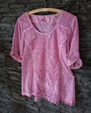 Damen Spitzen Shirt Bluse 42 von Body Needs wie Tredy NEUWERTIG elegant