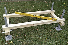 4er Set Füße, Spindelfüße