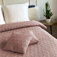 Tagesdecke Steppdecke Bettüberwurf 180x220 220x240 +2 Kissenbezüge Grau Beige