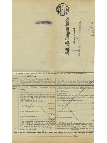 Landpoststempel berumbur über - berumbur,