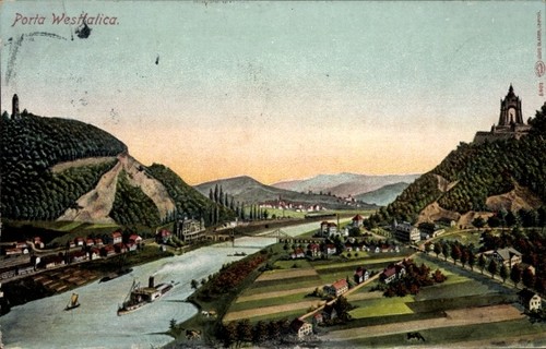 Porta westfalica - ak,