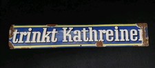 altes Emaille Schild Trinkt